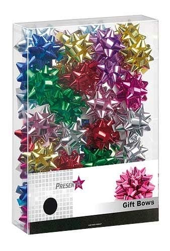 Assorted Metallic Mini Bows x65