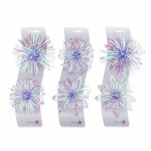 Lilac Matt Metallic Gift Bows x6