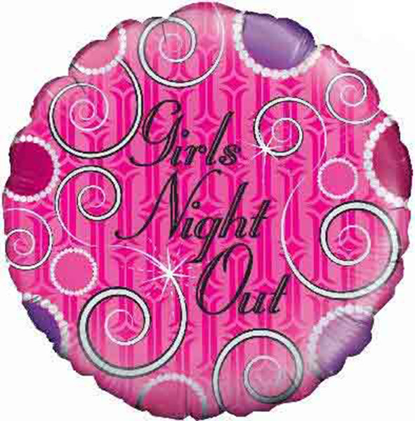 (image for) 18" Girls Night Out Pink Foil Balloons