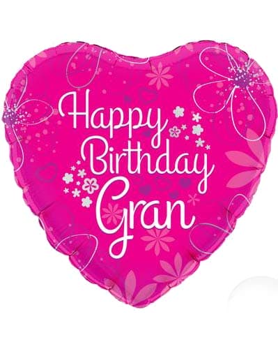 (image for) 18" Happy Birthday Gran Foil Balloons