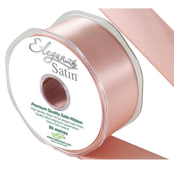 (image for) Rose Gold Double Faced Satin Ribbon 38mm x 20m