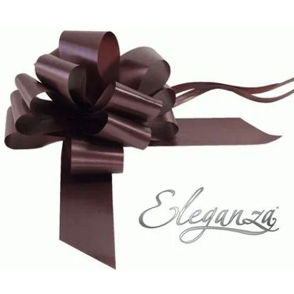 (image for) 2 Inch Chocolate Brown Pull Bows 20pk