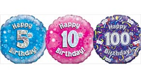 (image for) 18" Age Birthday Balloons