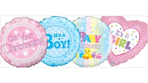 (image for) 9" & 18" Baby Themed Balloons