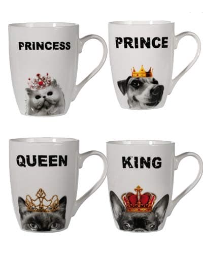 (image for) Royal Cats And Dog Porcelain Mug
