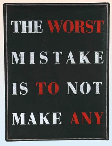 (image for) The Worst Mistake Metal Board Plaque
