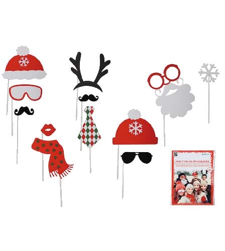 (image for) Christmas Party Photo Props 12pc