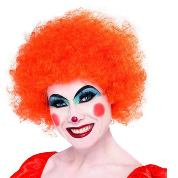 (image for) Orange 70s Funky Afro Wigs