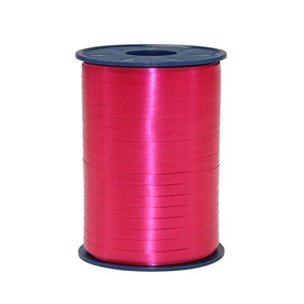 Raspberry Satin Curling Ribbon 500m
