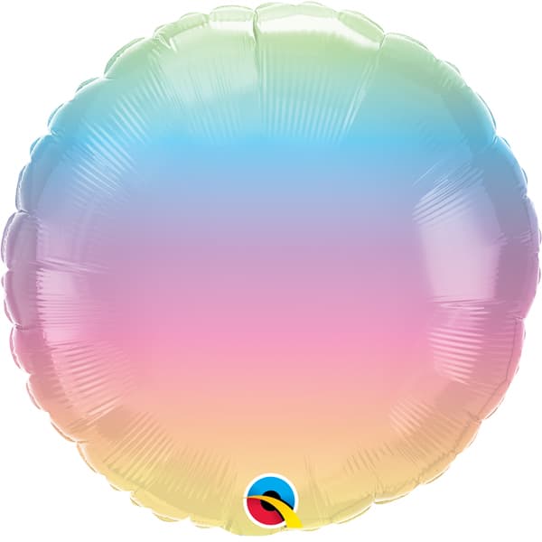 18" Pastel Ombre Foil Balloons
