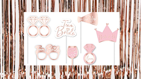(image for) Hen Party Photo Props & Shimmer Curtains