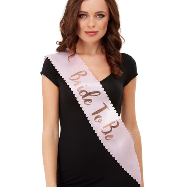 (image for) Bride To Be Pink & Gold Sashes