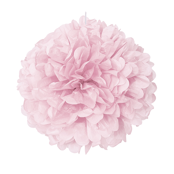 (image for) 16" Lovely Pink Puff Tissue Decoration
