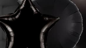 (image for) Halloween Plain Black Foil Balloons