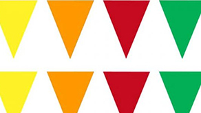 (image for) Plain Coloured Party Bunting