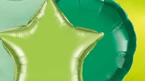 (image for) Plain Green Foil Balloons