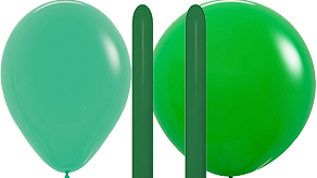 (image for) Plain Green Latex Balloons