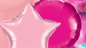 (image for) Plain Pink Foil Balloons