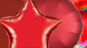 (image for) Plain Red Foil Balloons