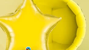 (image for) Halloween Plain Yellow Foil Balloons