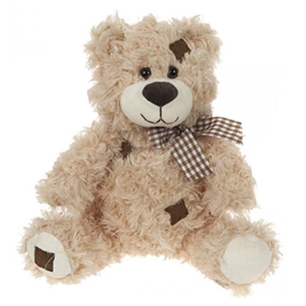 (image for) 16" Brown Patchwork Bear