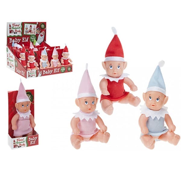 5" Baby Elf Dolls With Night Shirt
