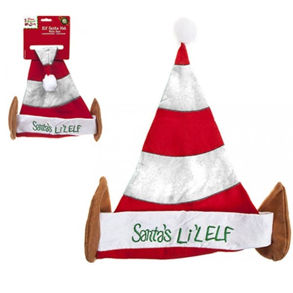 (image for) Santa's Elf Hat With Pom Pom