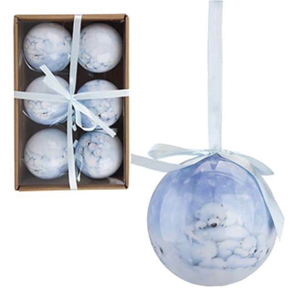 (image for) Polar Bear Baubles 6 Pack