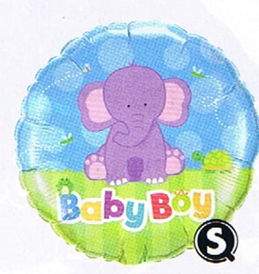 18" Baby Boy Elephant Foil Balloons