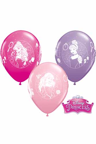 (image for) 11" Disney Princess Cameos Latex Balloons 25pk