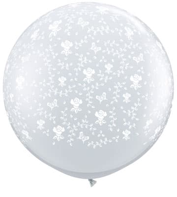 3ft Flowers Around Giant Latex Balloons 2pk