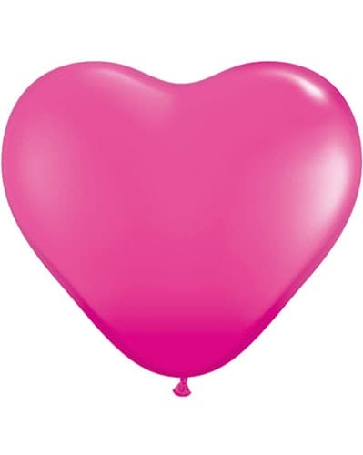 (image for) 15" Wild Berry Heart Latex Balloons 50pk