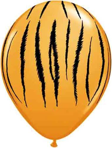 (image for) 11" Tiger Stripes Latex Balloons 25pk