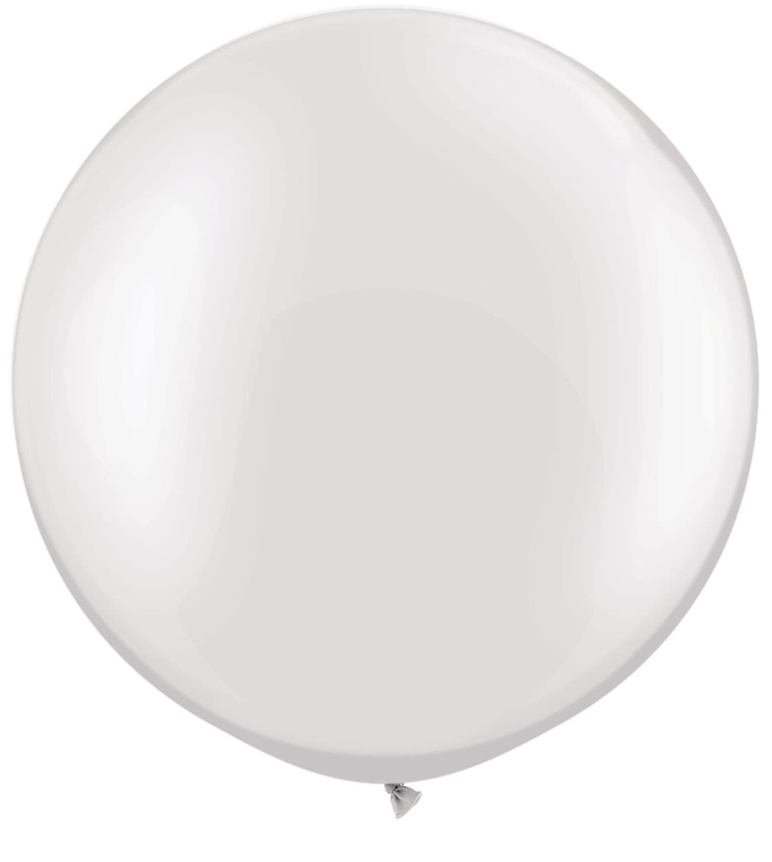 (image for) 30" Pearl White Latex Balloons 2pk