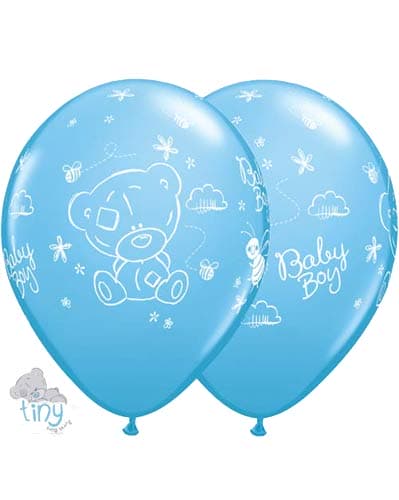 (image for) 11" Tiny Tatty Teddy Baby Boy Latex Balloons 25pk