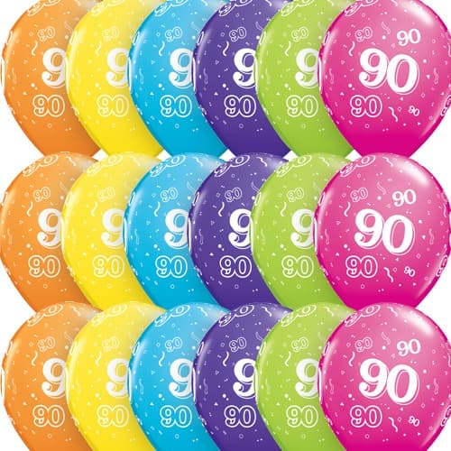 (image for) 11" 90 Around Tropical Assorted Latex Balloons 25pk