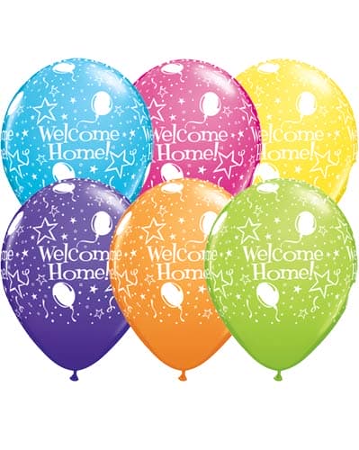 (image for) 11" Welcome Home Stars Latex Balloons 25pk