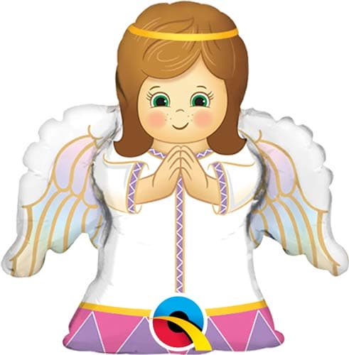 14" Angel Girl Air Filled Balloons