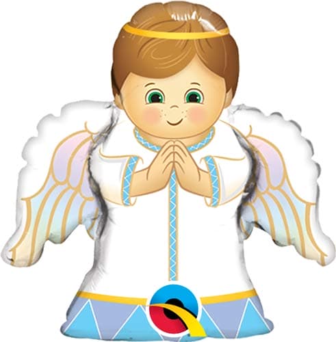 (image for) 14" Angel Boy Air Filled Balloons