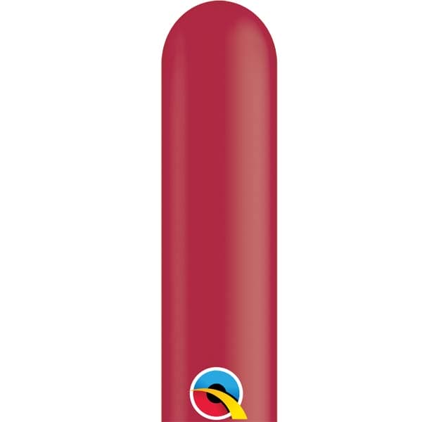 260q Maroon Modelling Balloons 100pk
