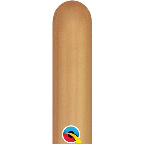 260q Chrome Gold Modelling Balloons 100pk