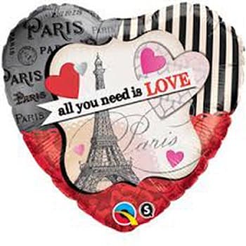 18" All You Need Is Love Foil Balloons