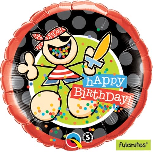 18" Barbacoa Birthday Helium Foil Balloons