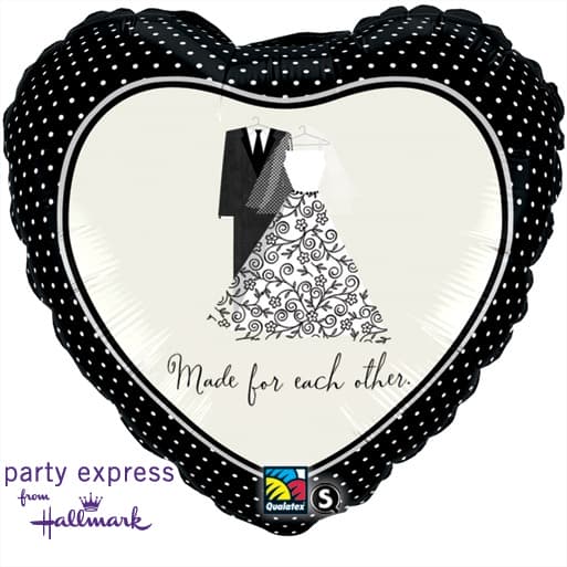 18" A Perfect Pair Foil Balloons