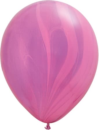 (image for) 11" Pink Violet Rainbow Super Agate Balloons 25pk