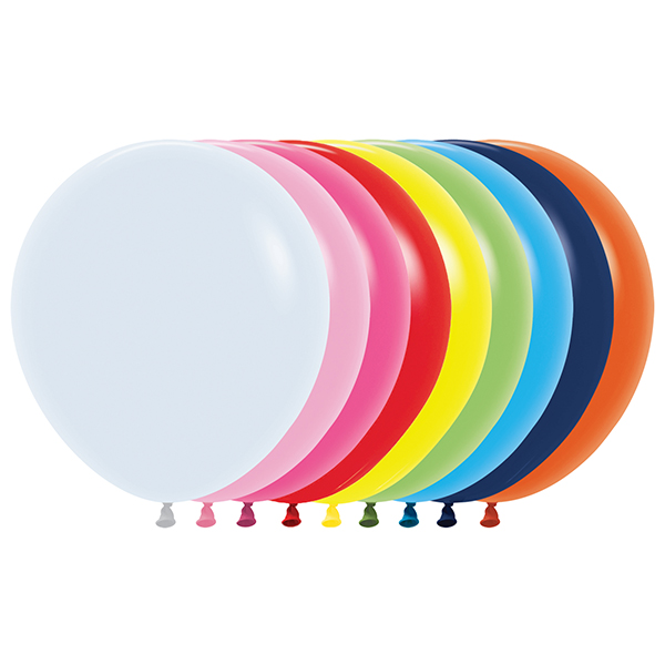 (image for) 18" Fashion Assorted Latex Balloons 25pk