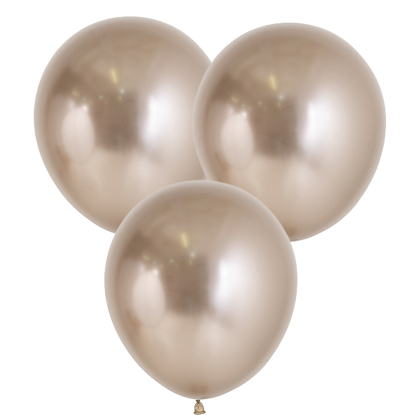 (image for) 18" Reflex Champagne Latex Balloons 15pk