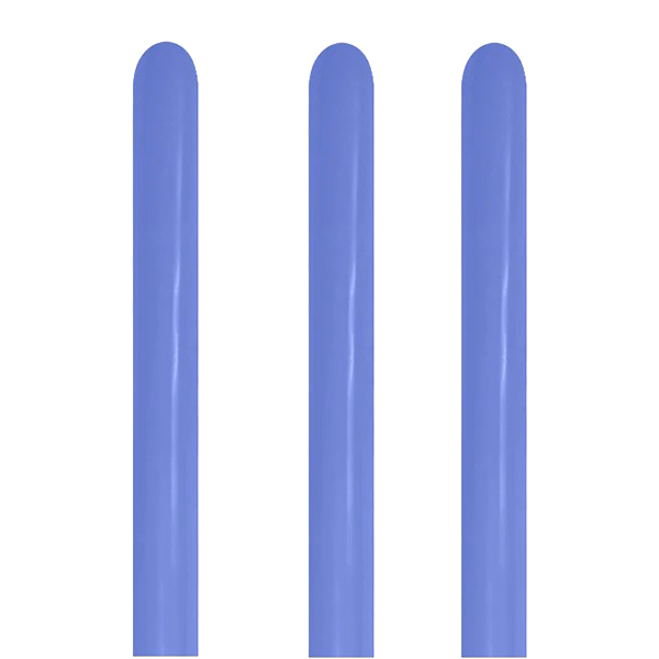 260 Fashion Periwinkle Blue Modelling Latex Balloons 50pk