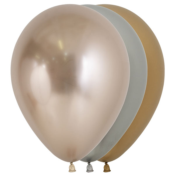 12" Reflex Luxury Assorted Latex Balloons 50pk