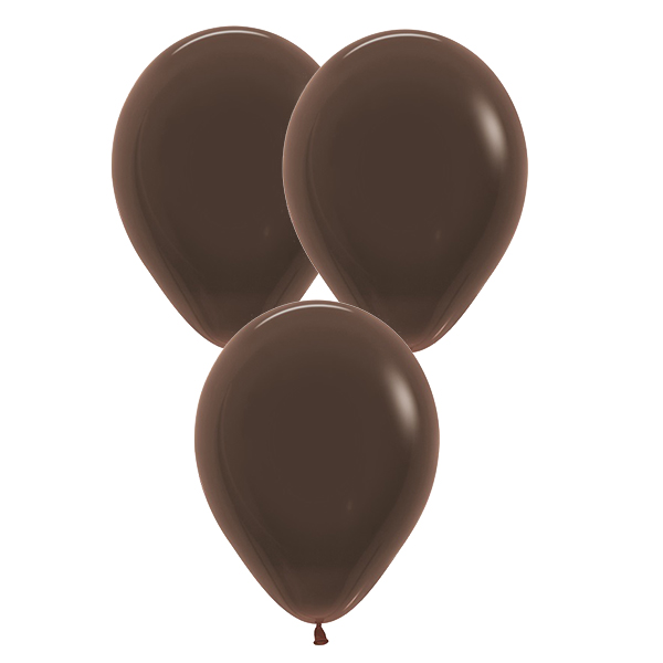 (image for) 5" Fashion Chocolate Brown Latex Balloons 50pk